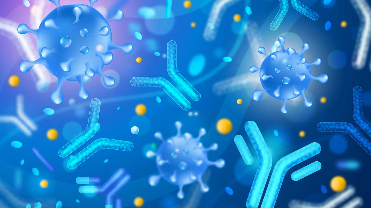 Ilustración de anticuerpos contra el cáncer