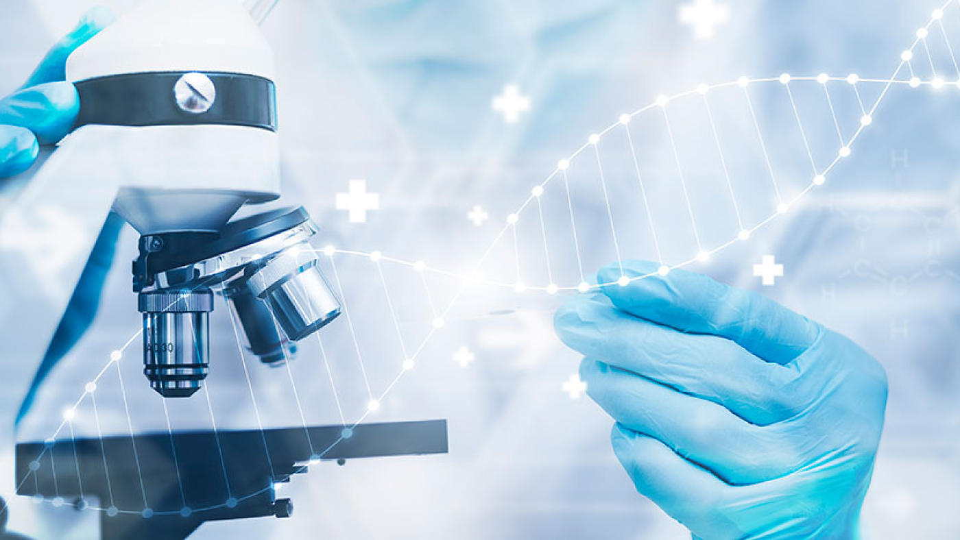Clinical Trials Research Biochemist Works in Lab