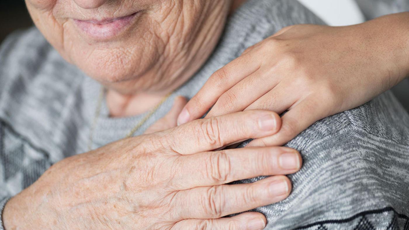 Alzheimer's Disease Closeup of Hands Image