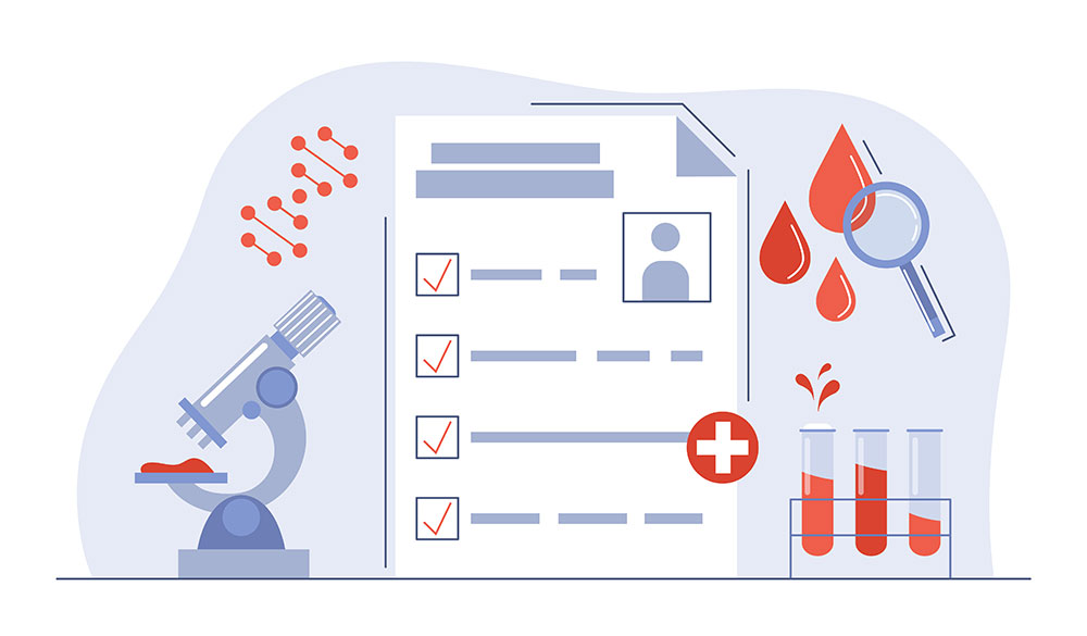 Clinical Trial Items Illustratio