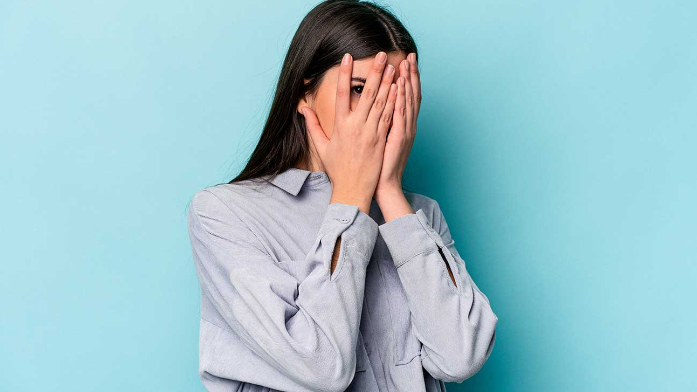 Anxiety and Stress Photo of a Woman with Anxiety Holding Face