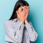 Anxiety and Stress Photo of a Woman with Anxiety Holding Face